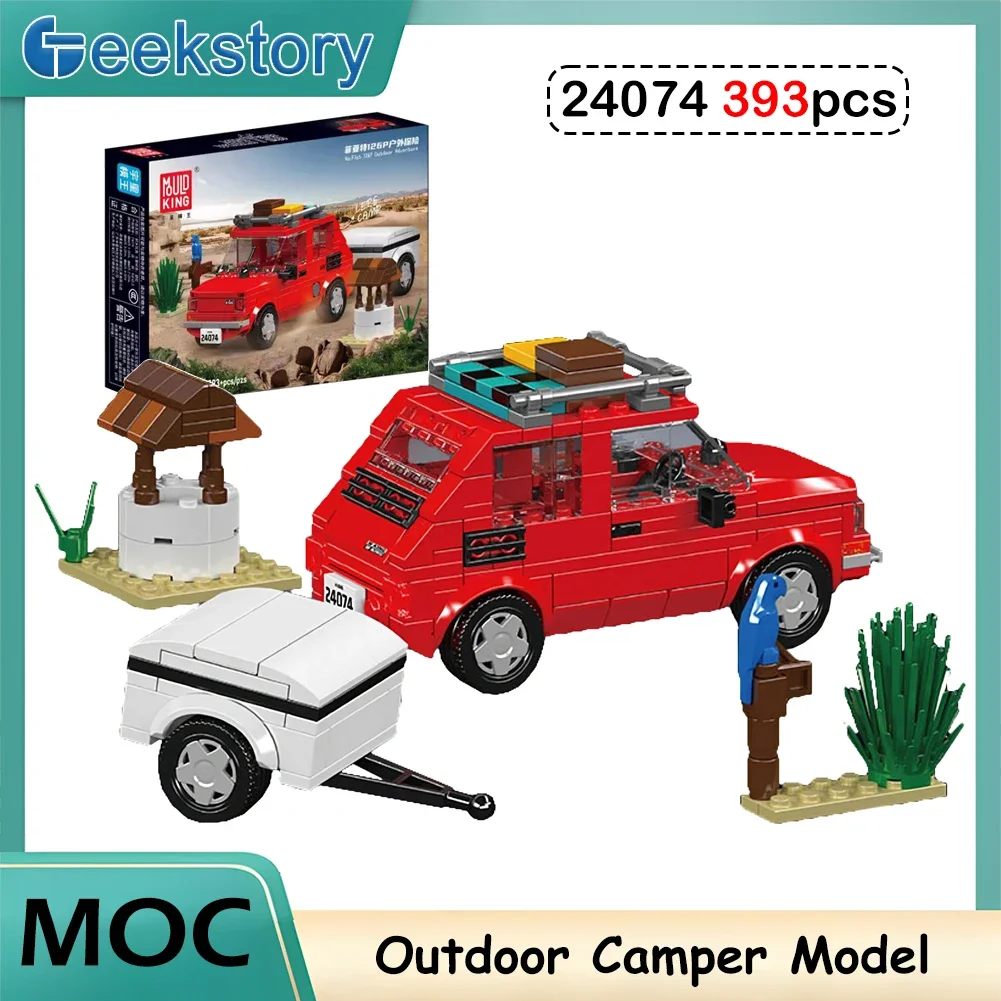 Outdoor Adventure Toys For Kids - 393 buah, Set Balok Bangunan Mobil