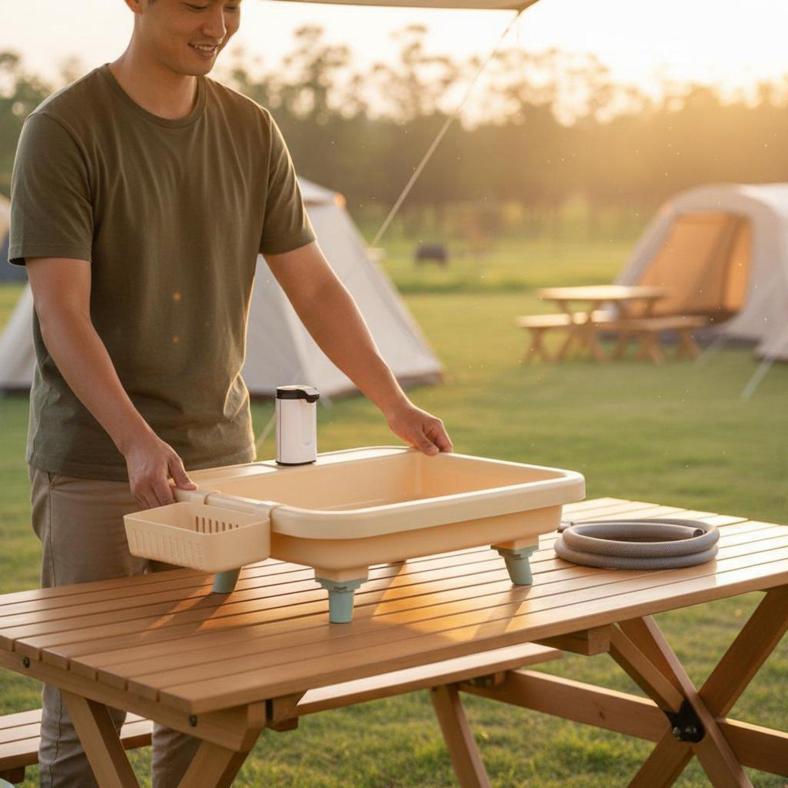 Wastafel Camping Portabel deng - Outdoor Adventures ulasan dan harga