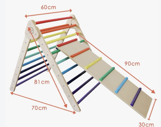 Papan Panjat Segitiga Kayu Lip - Outdoor Adventure Toys For Kids ulasan dan harga
