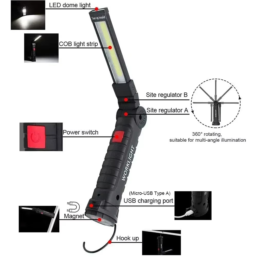 Senter LED Portabel dengan Kai - Outdoor Adventures ulasan dan harga