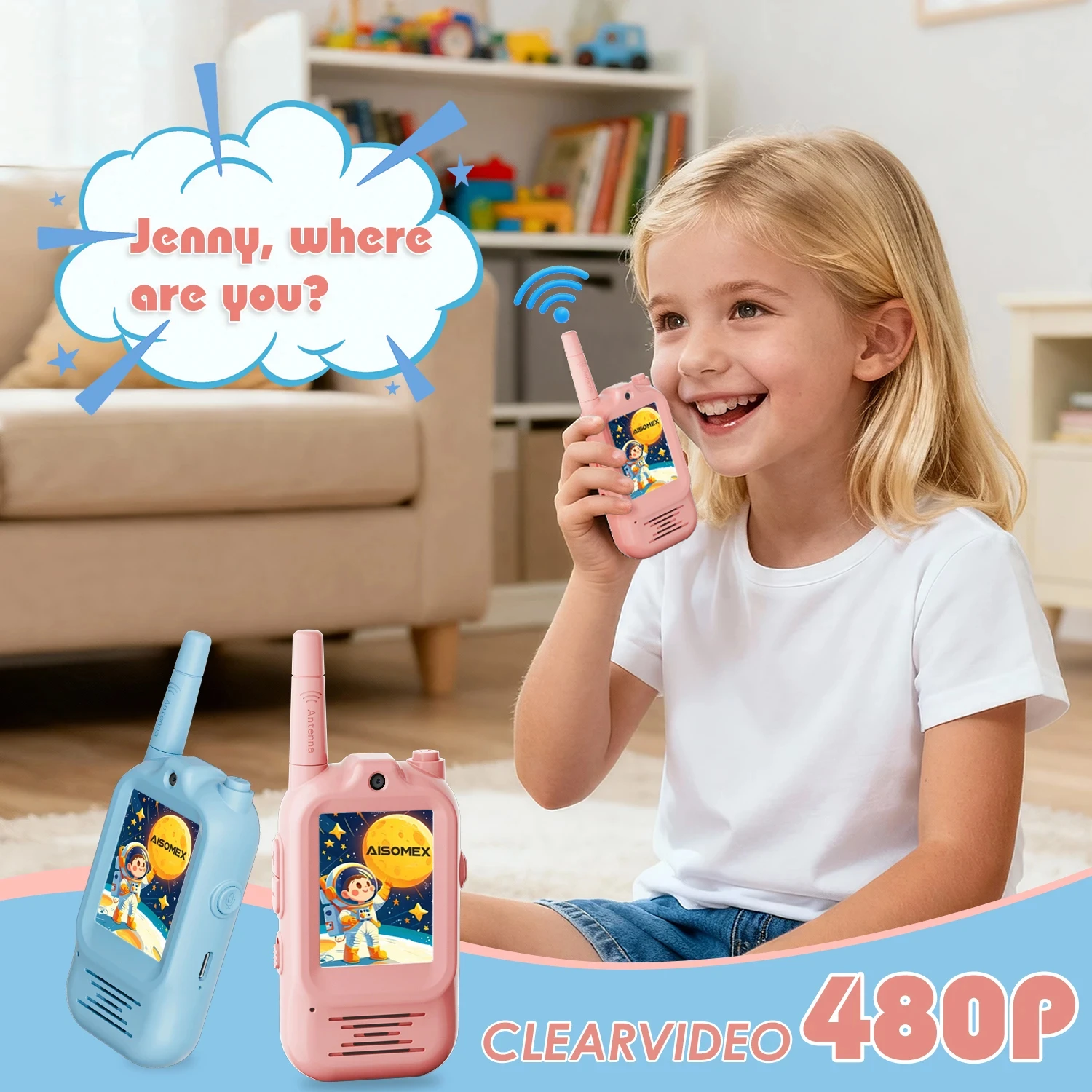 2 buah Walkie Talkie Video Ana - Outdoor Adventure Toys For Kids ulasan dan harga