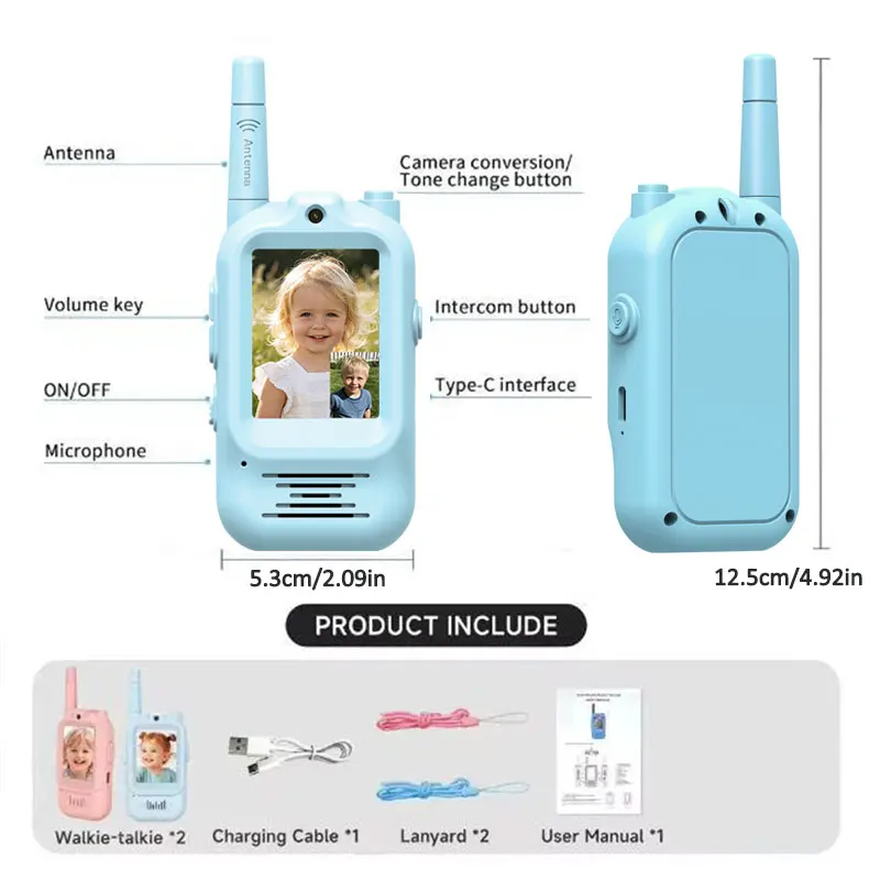 2 buah Walkie Talkie Video Ana - Outdoor Adventure Toys For Kids ulasan dan harga