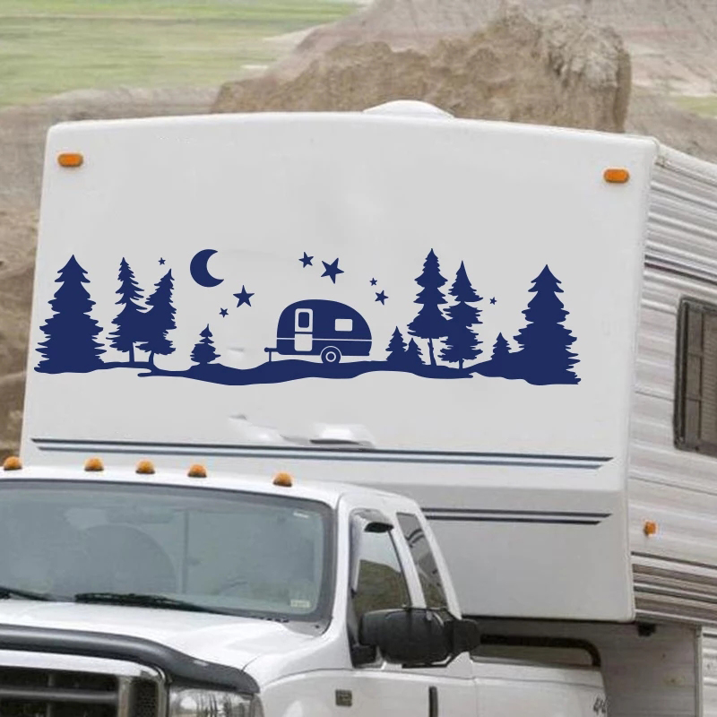 Stiker mobil vinil hutan binta - Outdoor Adventure Rv ulasan dan harga